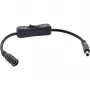 Cabo DC InLine com interruptor, ficha/conector fêmea DC 5,5x2,5mm, AWG 18, preto, 0,20m