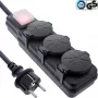 Extensão elétrica InLine 16493O 3 m 3 tomadas AC preto