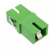 Adaptador de fibra ótica InLine 89992G Simplex SC/SC SM verde