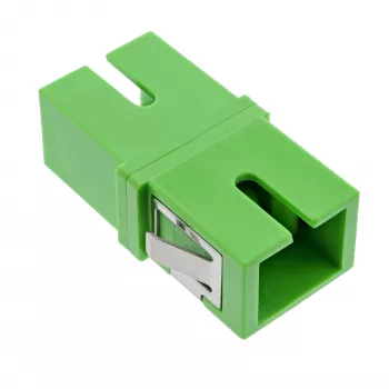 Adaptador de fibra ótica InLine 89992G Simplex SC/SC SM verde