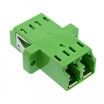 Adaptador de fibra ótica InLine 89989R Duplex LC/LC SM conector fêmea/conector fêmea verde