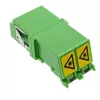 Adaptador de fibra ótica InLine 89989O LC/LC SM conector fêmea/conector fêmea verde