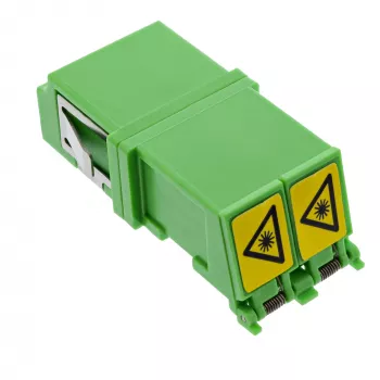 Adaptador de fibra ótica InLine 89989O LC/LC SM conector fêmea/conector fêmea verde