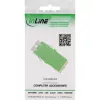Adaptador de fibra ótica InLine 89989O LC/LC SM conector fêmea/conector fêmea verde