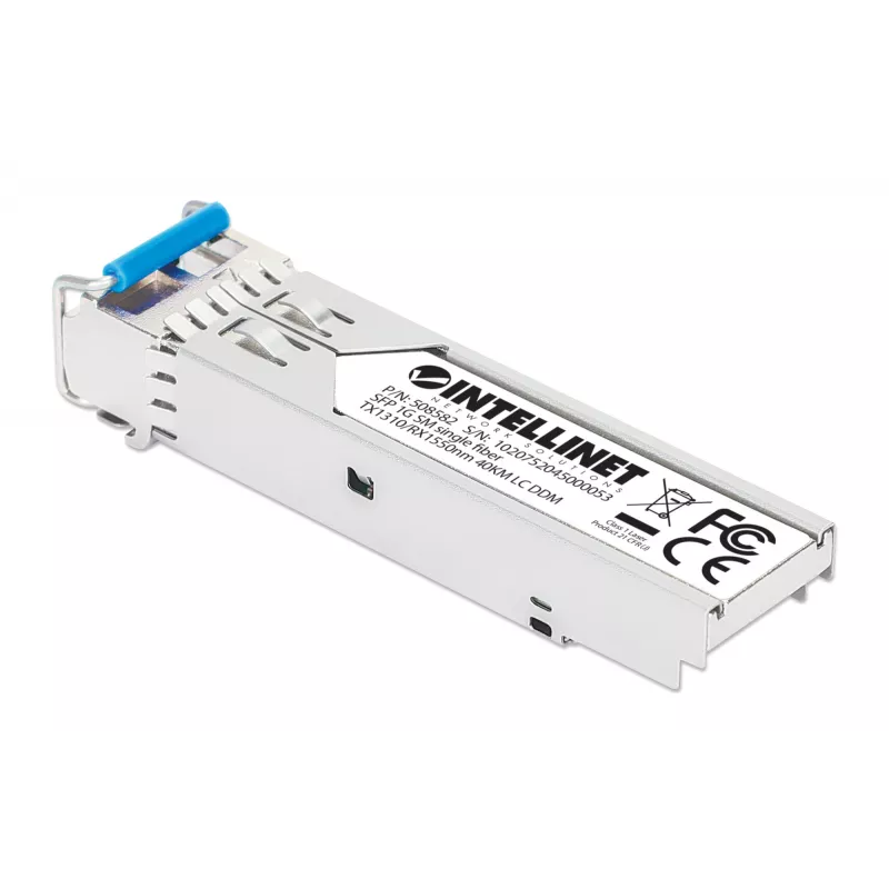 Módulo transceptor ótico SFP Intellinet Gigabit Fiber WDM Bi-Directional 1000Base-BX-U LC 40 km