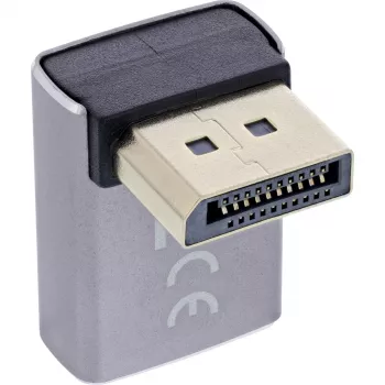 Adaptador de mudança de género InLine 17291G DisplayPort cinzento, preto