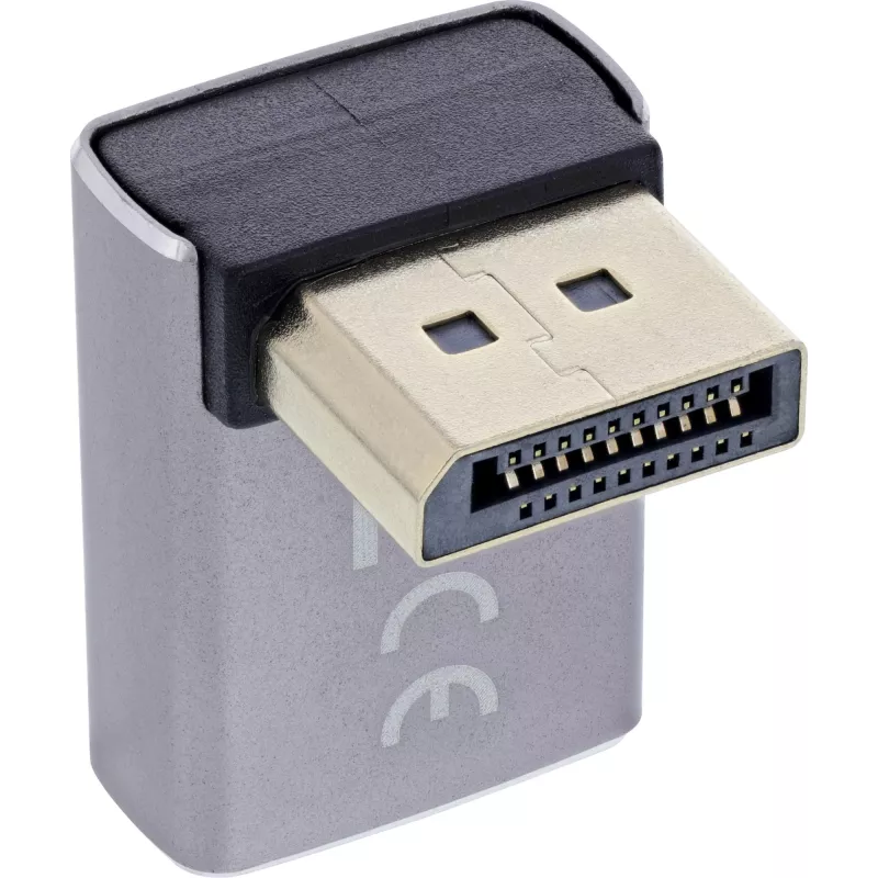 Adaptador de mudança de género InLine 17291G DisplayPort cinzento, preto