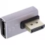 Adaptador de mudança de género DisplayPort InLine 17291H cinzento preto banhado a ouro
