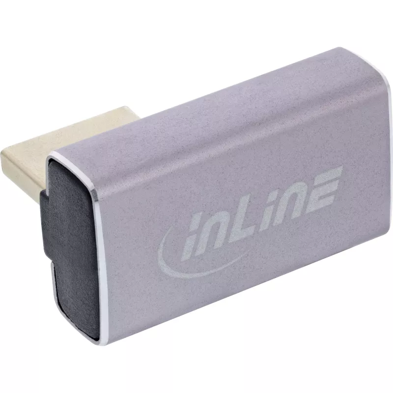Adaptador de mudança de género DisplayPort InLine 17291H cinzento preto banhado a ouro