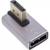 Adaptador de mudança de género DisplayPort InLine 17291H cinzento preto banhado a ouro