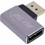 InLine 17291D cabo adaptador de género DisplayPort cinzento, preto