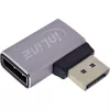 InLine 17291D cabo adaptador de género DisplayPort cinzento, preto