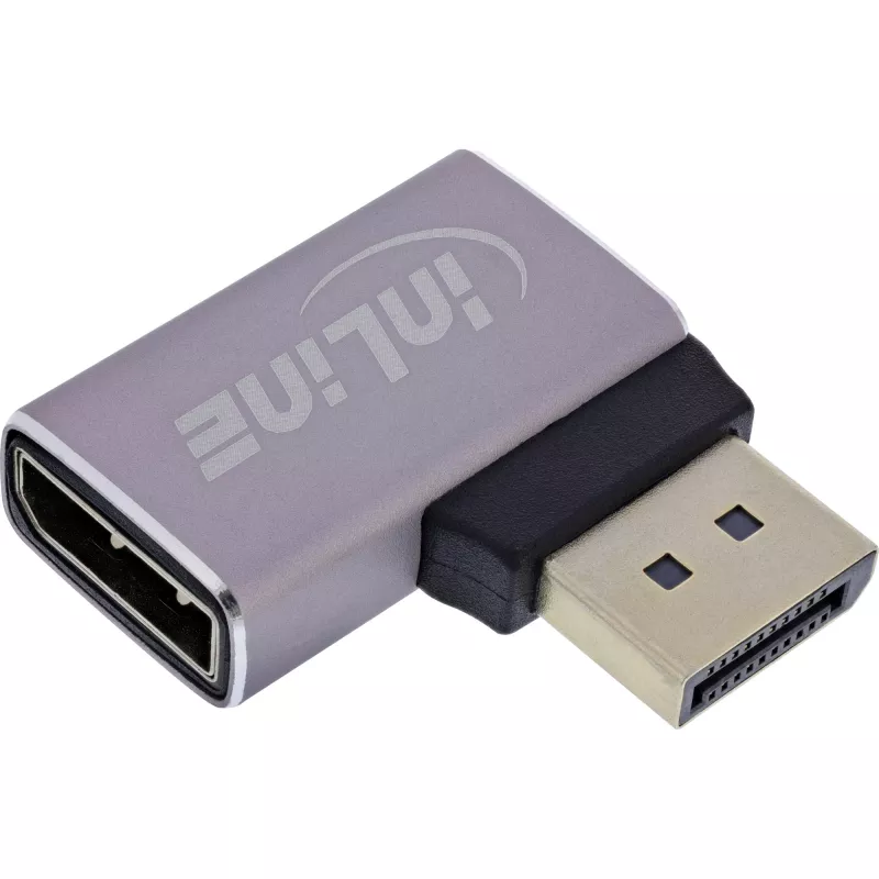 InLine 17291D cabo adaptador de género DisplayPort cinzento, preto