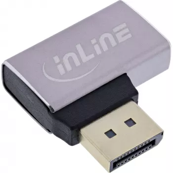 InLine 17291E cabo adaptador de género DisplayPort cinzento, preto