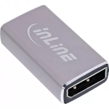 Adaptador de género DisplayPort InLine 17291A cinzento banhado a ouro