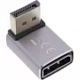 InLine 17291F adaptador DisplayPort 1.4, macho/fêmea, 90 graus para baixo, 8K