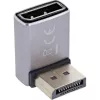 InLine 17291F adaptador DisplayPort 1.4, macho/fêmea, 90 graus para baixo, 8K