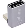 InLine 17291F adaptador DisplayPort 1.4, macho/fêmea, 90 graus para baixo, 8K