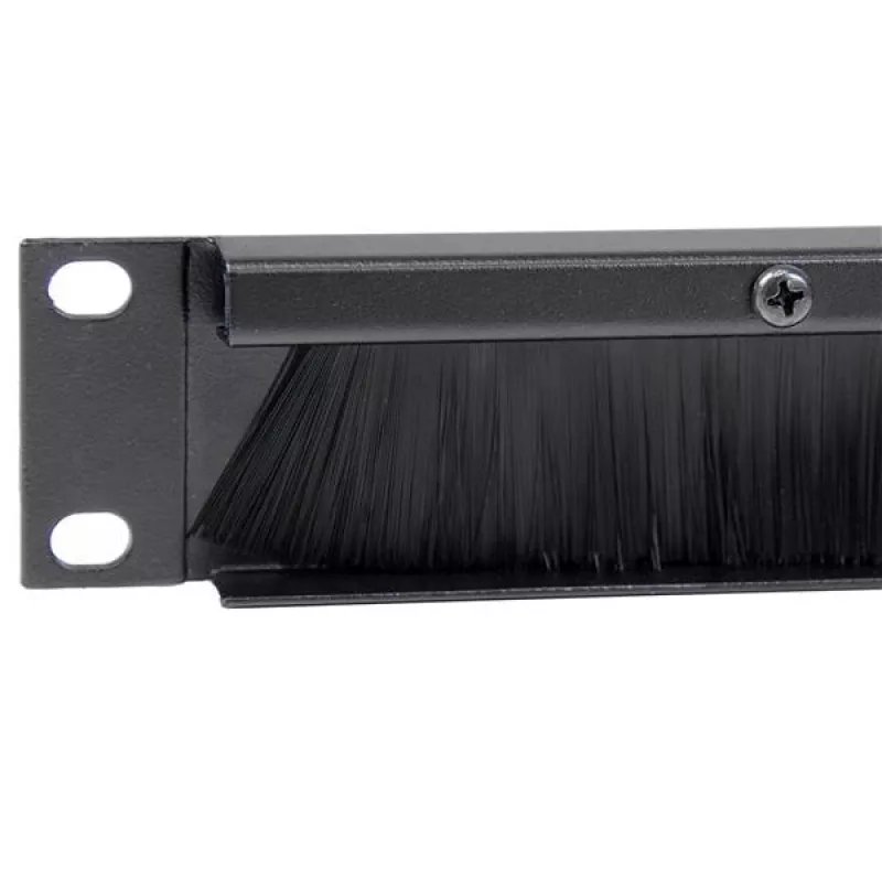 StarTech.com painel de gestão de cabos com tira de escovas de alta densidade 1U, guia de cabos horizontal em aço fiável para centros de dados