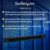 StarTech.com painel de gestão de cabos com tira de escovas de alta densidade 1U, guia de cabos horizontal em aço fiável para centros de dados