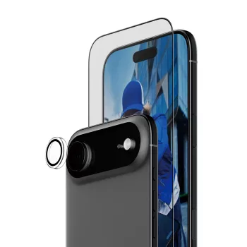 PanzerGlass 2-in-1 Essentials Bundle iPhone Air resistente a riscos e choques