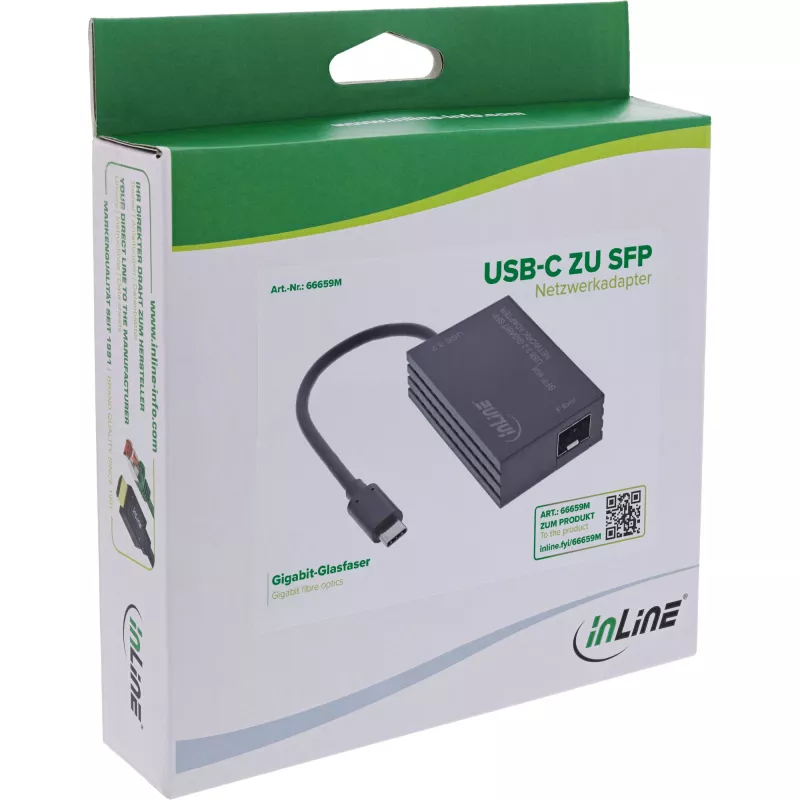 InLine 66659M Placa de rede Fiber 1000 Mbit/s