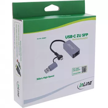 InLine 33380T Placa de rede Ethernet 5000 Mbit/s