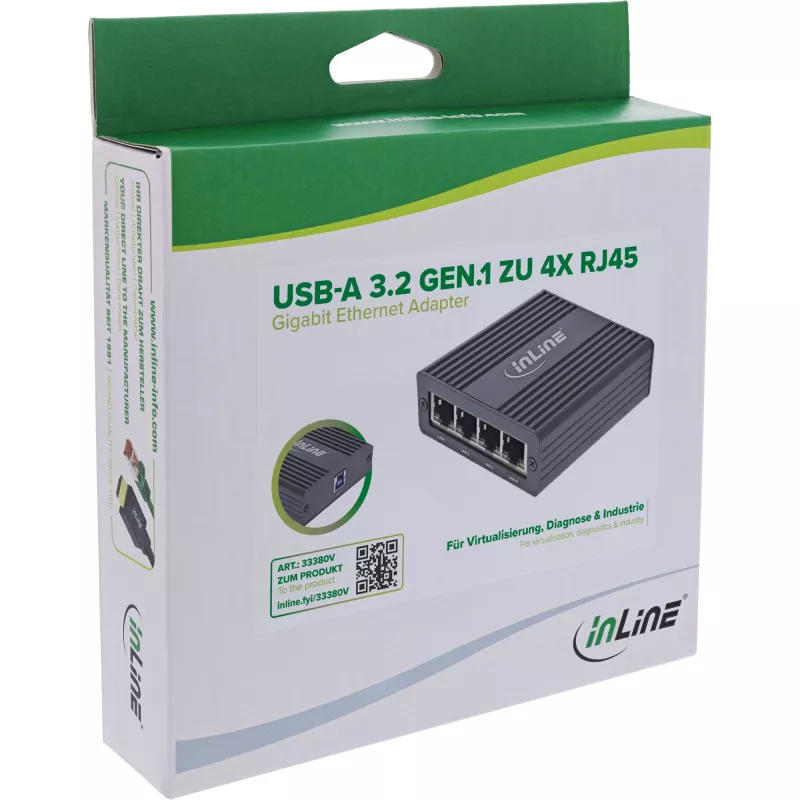 InLine 33380V Placa de rede Ethernet 1000 Mbit/s