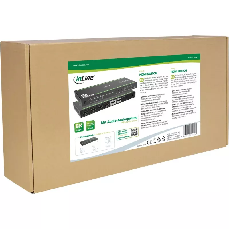 InLine 57885A Comutador de vídeo HDMI