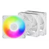 ARCTIC Freezer P14 Pro A-RGB (branco) - pack de 3 ventoinhas A-RGB PWM de 140 mm com distribuidor de cabos