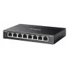 TP-Link Omada ES208GP Switch de rede Gerido L2 Gigabit Ethernet (10/100/1000) Power over Ethernet (PoE) calha DIN preto