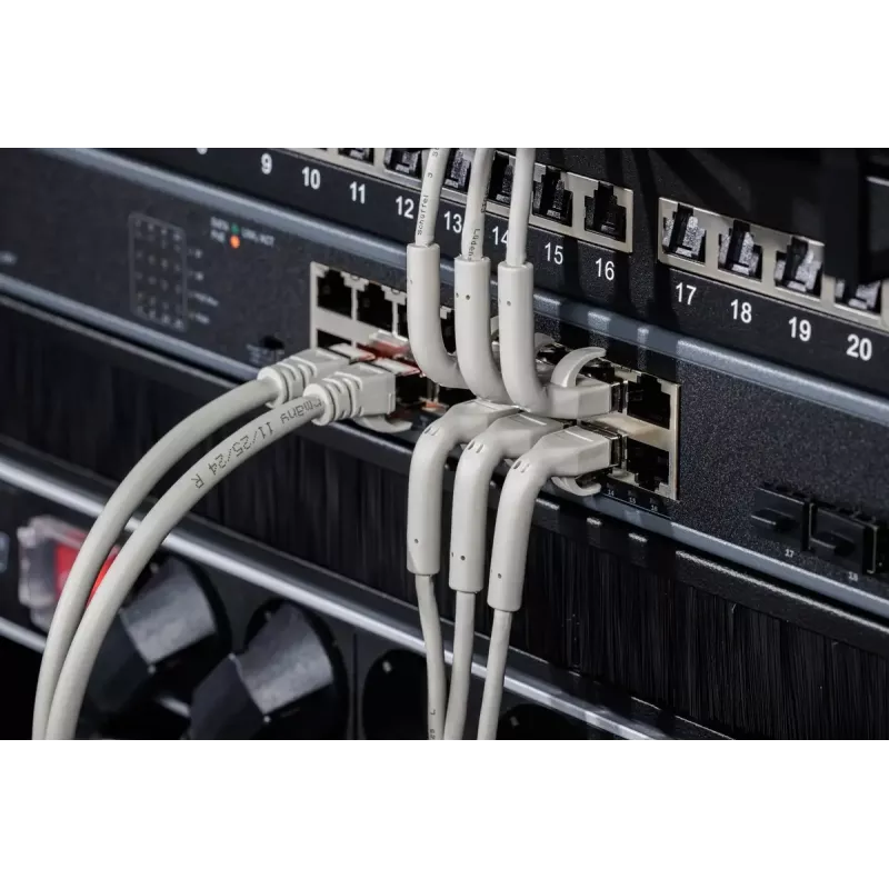 Cabo de rede flexível Digitus CAT 6A F-FTP cobre 3m cinzento