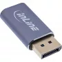 InLine 64107I Adaptador de cabo de vídeo USB Type-C DisplayPort cinzento