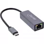 InLine 33380Q Adaptador RJ-45 USB Type-C macho 1 Gbit/s cinzento