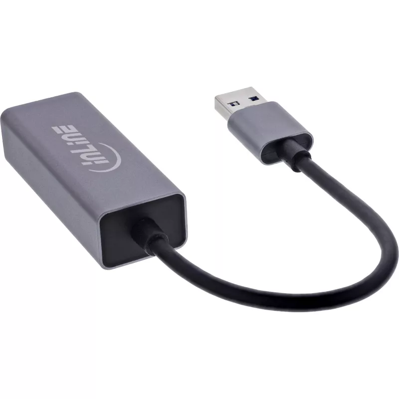 InLine 33380P Placas/adaptadores de interface RJ-45 USB Type-A macho 1 Gbit/s