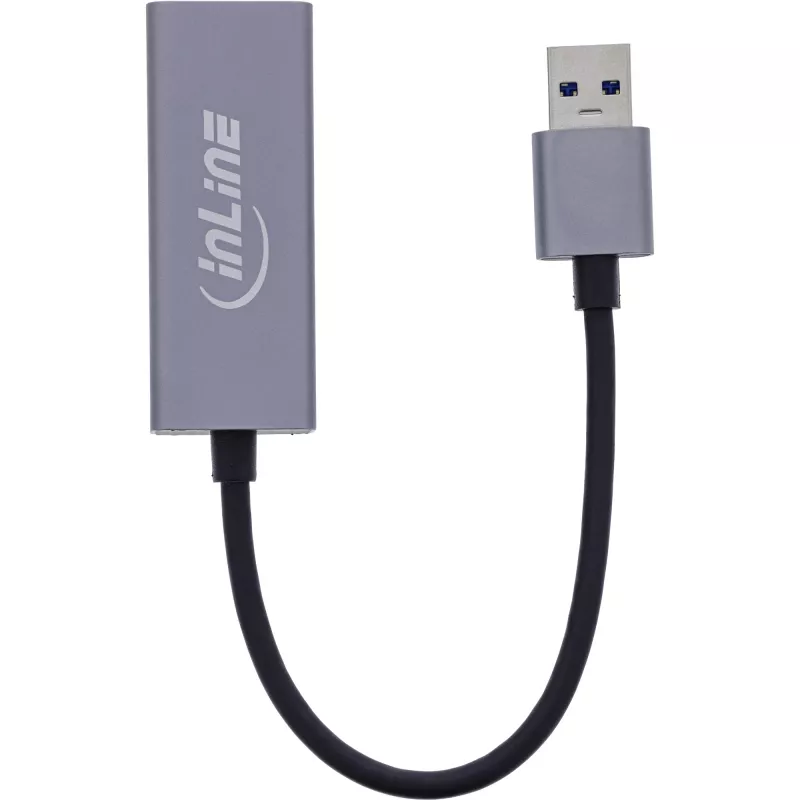 InLine 33380P Placas/adaptadores de interface RJ-45 USB Type-A macho 1 Gbit/s
