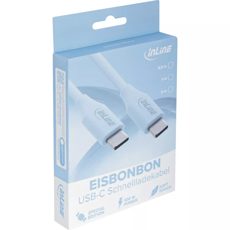Cabo USB InLine 35892B USB 2.0 2 m USB C azul