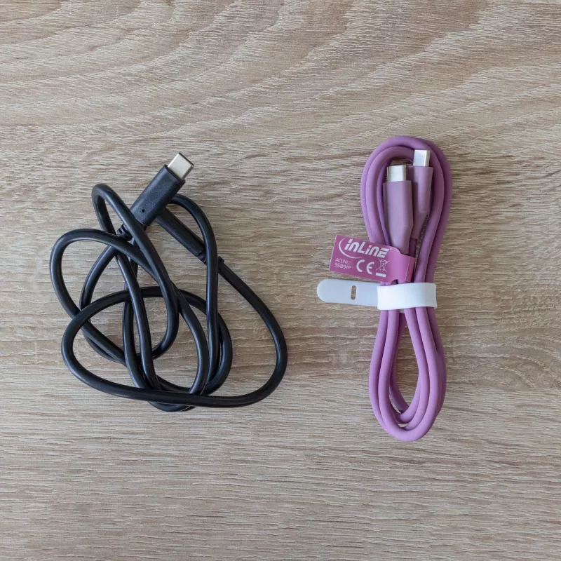 Cabo USB InLine 35891P 1m USB C violeta USB 2.0 0,48 Gbit/s
