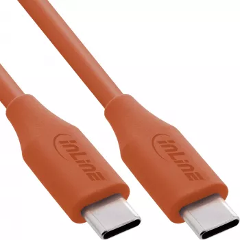 Cabo USB InLine 35891O USB 2.0 1 m USB C laranja