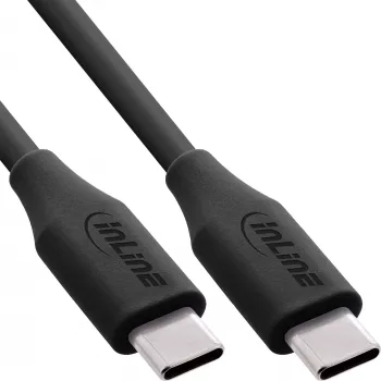 Cabo USB InLine 35891 USB 2.0 1 m USB-C preto