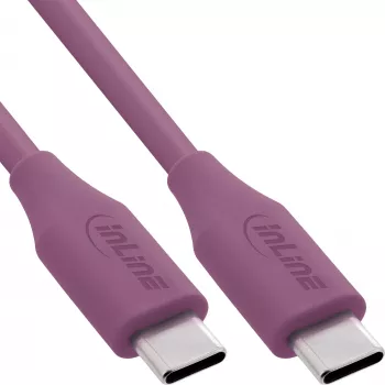 Cabo USB InLine 35895P USB 2.0 0,5 m USB C violeta