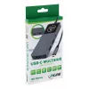 Hub de interface USB-C InLine 35392D USB 3.2 Gen 2 Type-C host para HDMI, USB-A, USB-C 10000 Mbit/s cinzento
