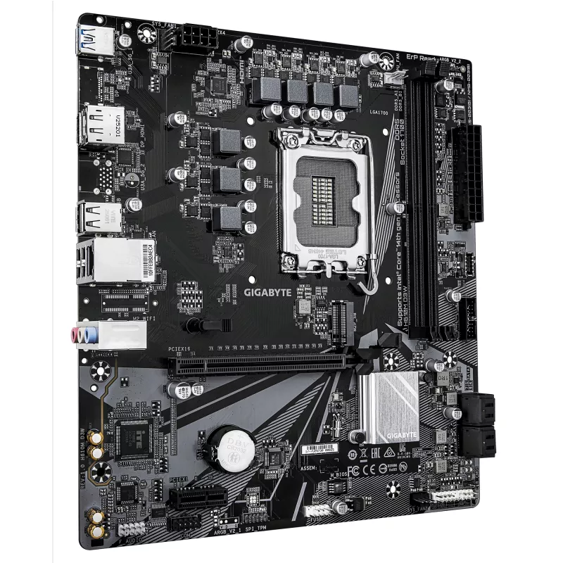 Placa-mãe GIGABYTE H610M D3W LGA1700 para CPUs Intel de 12.ª a 14.ª geração, 5+1+1 VRM, DDR5 até 5600 MHz, 128 GB, PCIe 3.0 M.2, 1 GbE, USB 3.2 Gen1