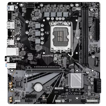 Placa-mãe GIGABYTE H610M D3W WIFI6 – suporta CPUs Intel Core de 14.ª geração, 5+1+1 fases VRM, até 5600 MHz DDR4, 1x PCIe 3.0 M.2, Wi-Fi 6, 1GbE LAN, USB 3.2 Gen 1