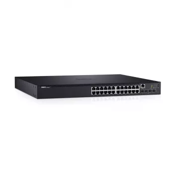 DELL N1524P Gerido L3 Gigabit Ethernet (10/100/1000) Power over Ethernet (PoE) 1U preto