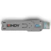 Chave bloqueadora de porta Lindy USB Type-A Port Blocker Key azul
