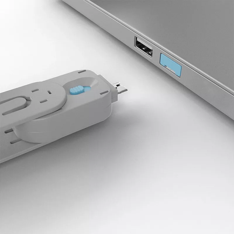Chave bloqueadora de porta Lindy USB Type-A Port Blocker Key azul