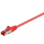 Cabo de rede GOOBAY 95527 Cat6 S/FTP (S-STP) vermelho, 7,5 m, RJ-45 para RJ-45, contactos banhados a ouro