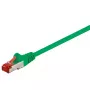 Cabo de rede No Name Goobay 95568 — Cat6 S/FTP (S-STP), RJ-45 para RJ-45, 1,5 m, verde, contactos banhados a ouro