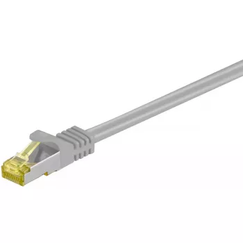Cabo de rede GOOBAY RJ45 CAT6A S/FTP (PiMF) 500 MHz com cabo CAT7, cinzento, 10 m